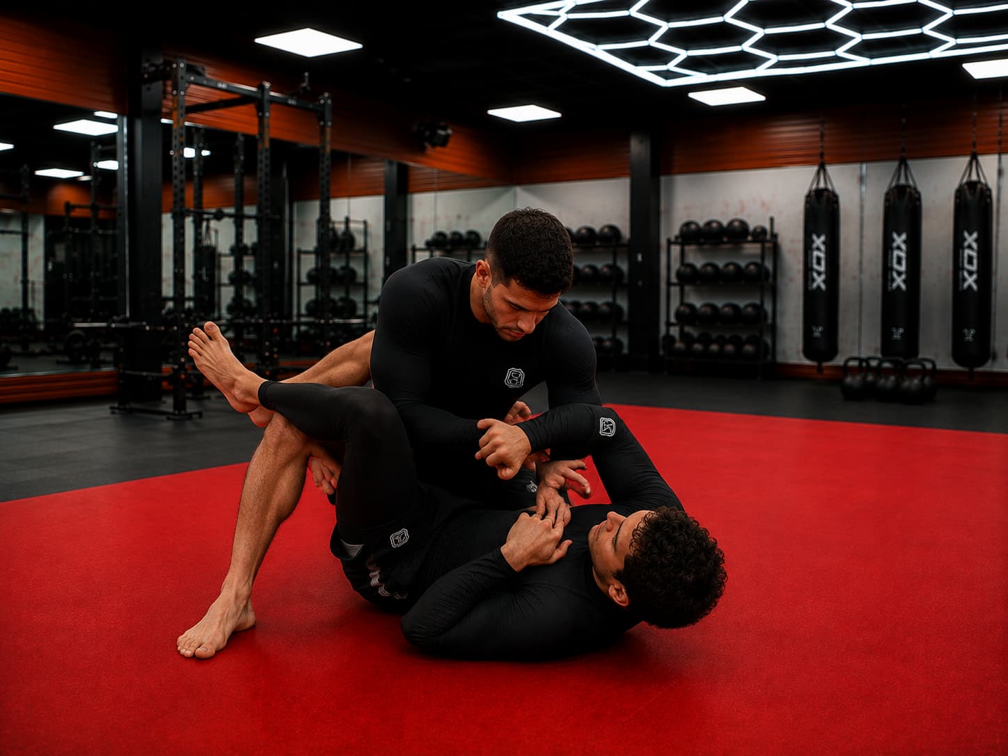 Cours de grappling et MMA à l'Académie d'Arts Martiaux Adrar