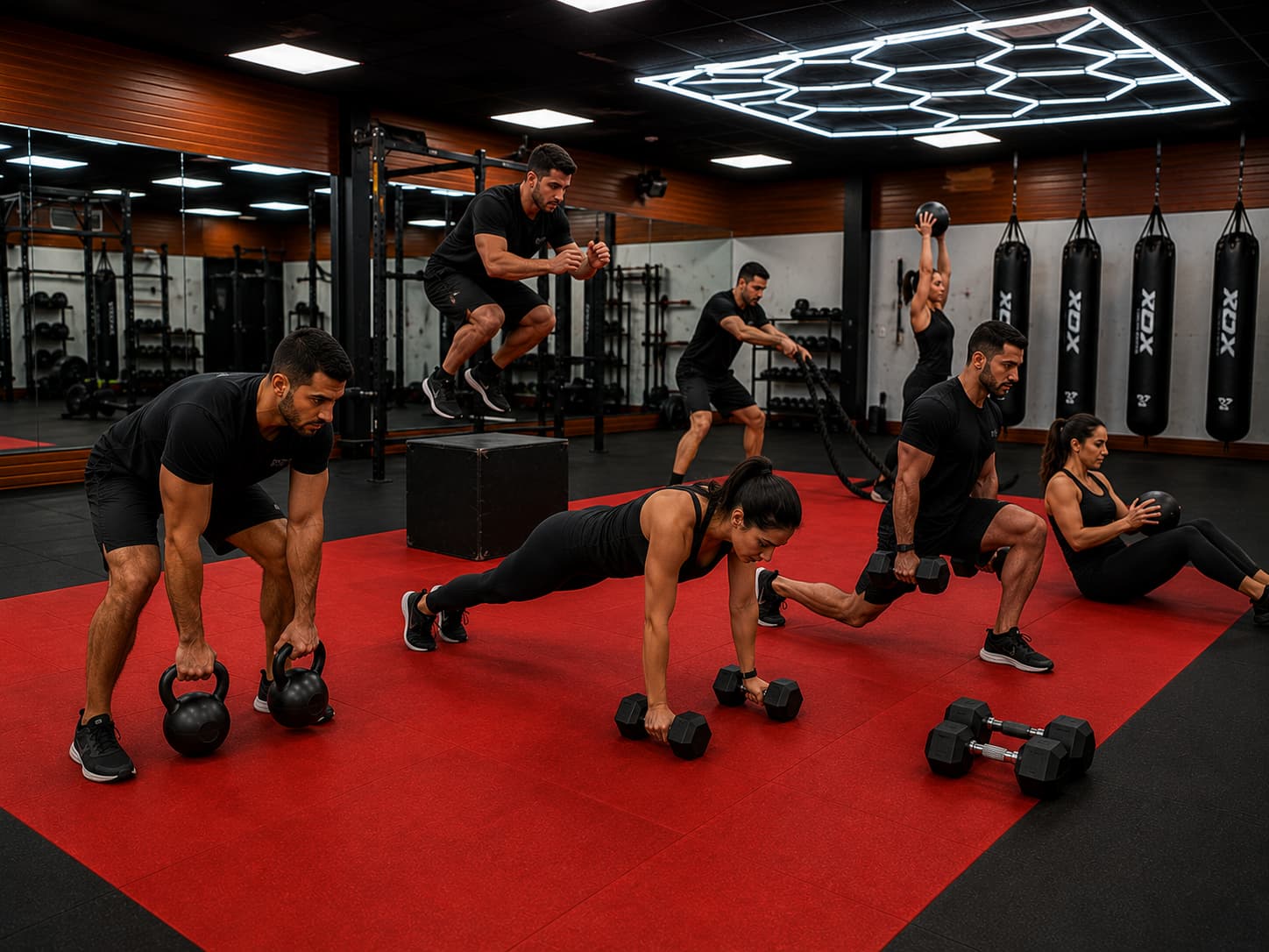 Entraînement multifonctions en groupe à l'Académie d'Arts Martiaux Adrar